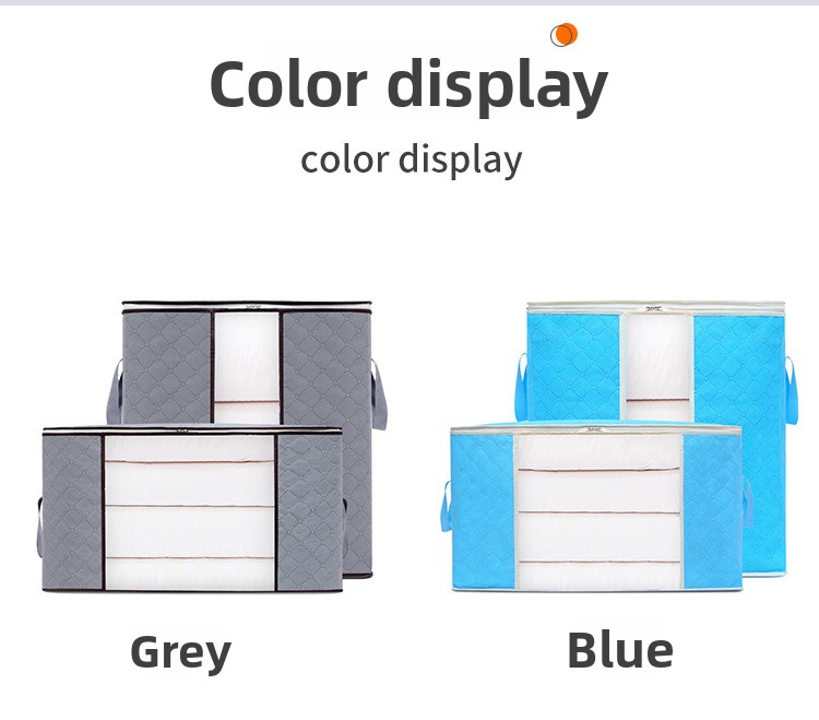 Storage Box For Clothes Household Fabric Transparent Visual Box_voghion.com