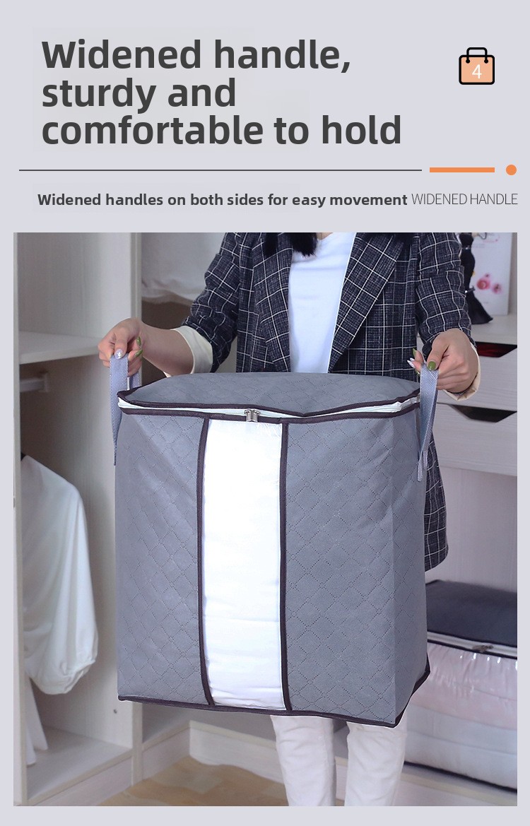 Storage Box For Clothes Household Fabric Transparent Visual Box_voghion.com