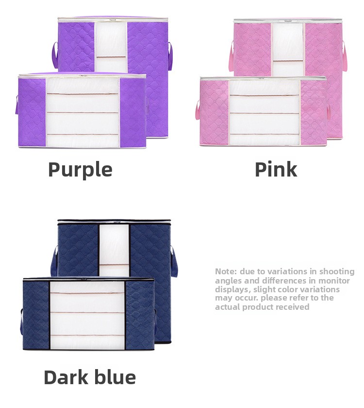 Storage Box For Clothes Household Fabric Transparent Visual Box_voghion.com