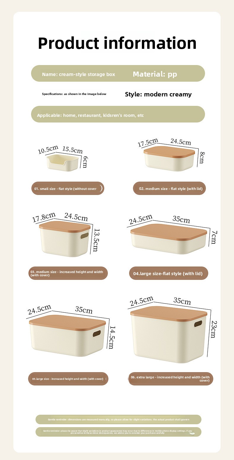 Storage Box With Lid For Home Organization And Desktop Storage_voghion.com