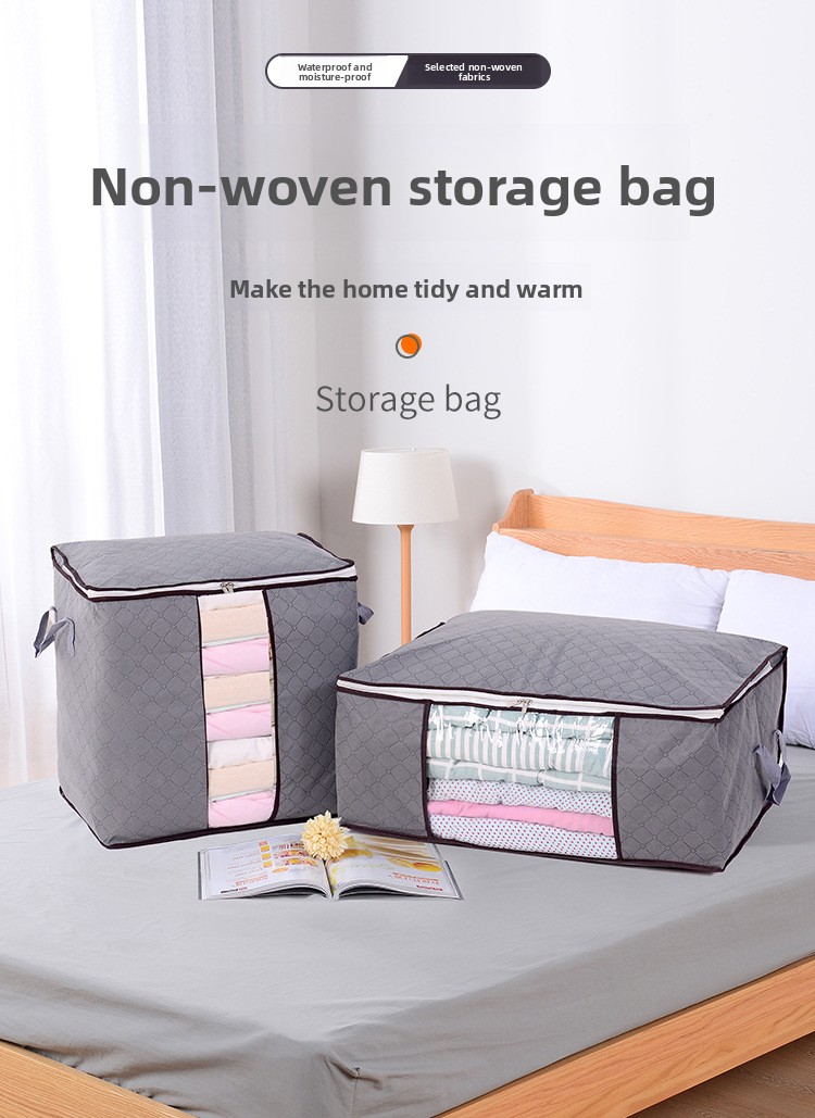 Giysi Saklama Kutusu, Ev Tekstili, Toz Geçirmez Şeffaf Saklama Kutusu, Giysi Saklama Kutusu, Yorgan Saklama Çantası, Tasarımcı Dekoratif Ev Dekorasyonu_voghion.com