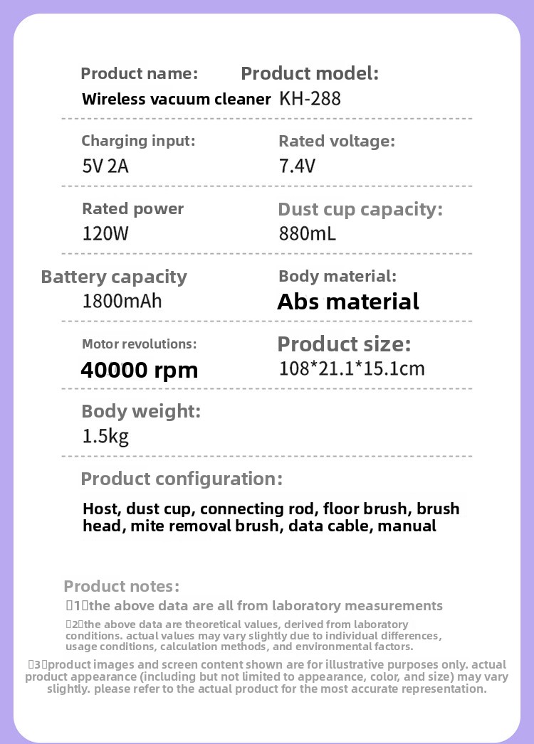Powerful Handheld Vacuum Cleaner Wireless 4-in-1 Mite Remover_voghion.com