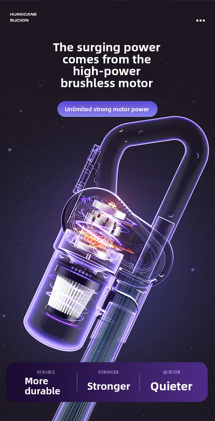 Powerful Handheld Vacuum Cleaner Wireless 4-in-1 Mite Remover_voghion.com