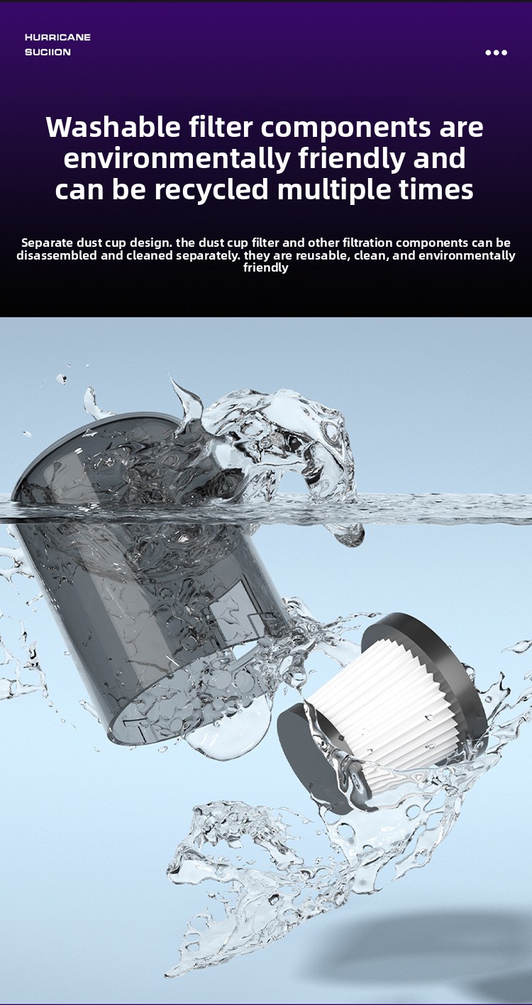 Powerful Handheld Vacuum Cleaner Wireless 4-in-1 Mite Remover_voghion.com