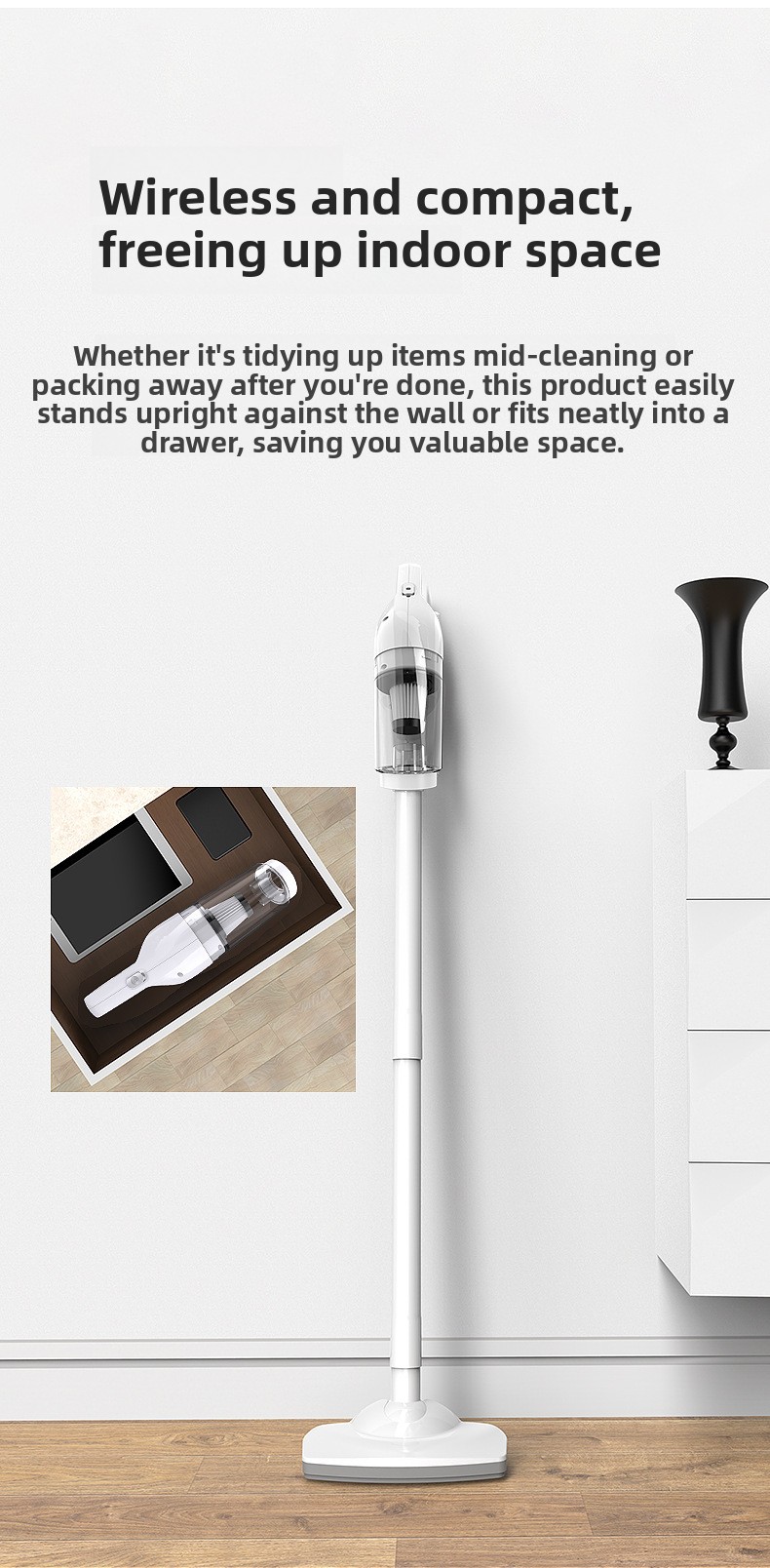 Draadloze handstofzuiger voor auto en huis voor dierenharen_voghion.com