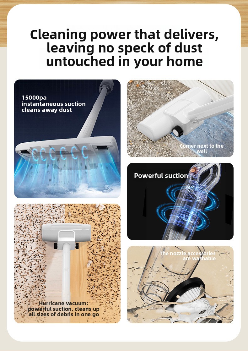 Nuovo aspirapolvere portatile senza fili portatile grande aspirazione multifunzionale per uso domestico piccolo integrato senza fili ricaricabile_voghion.com