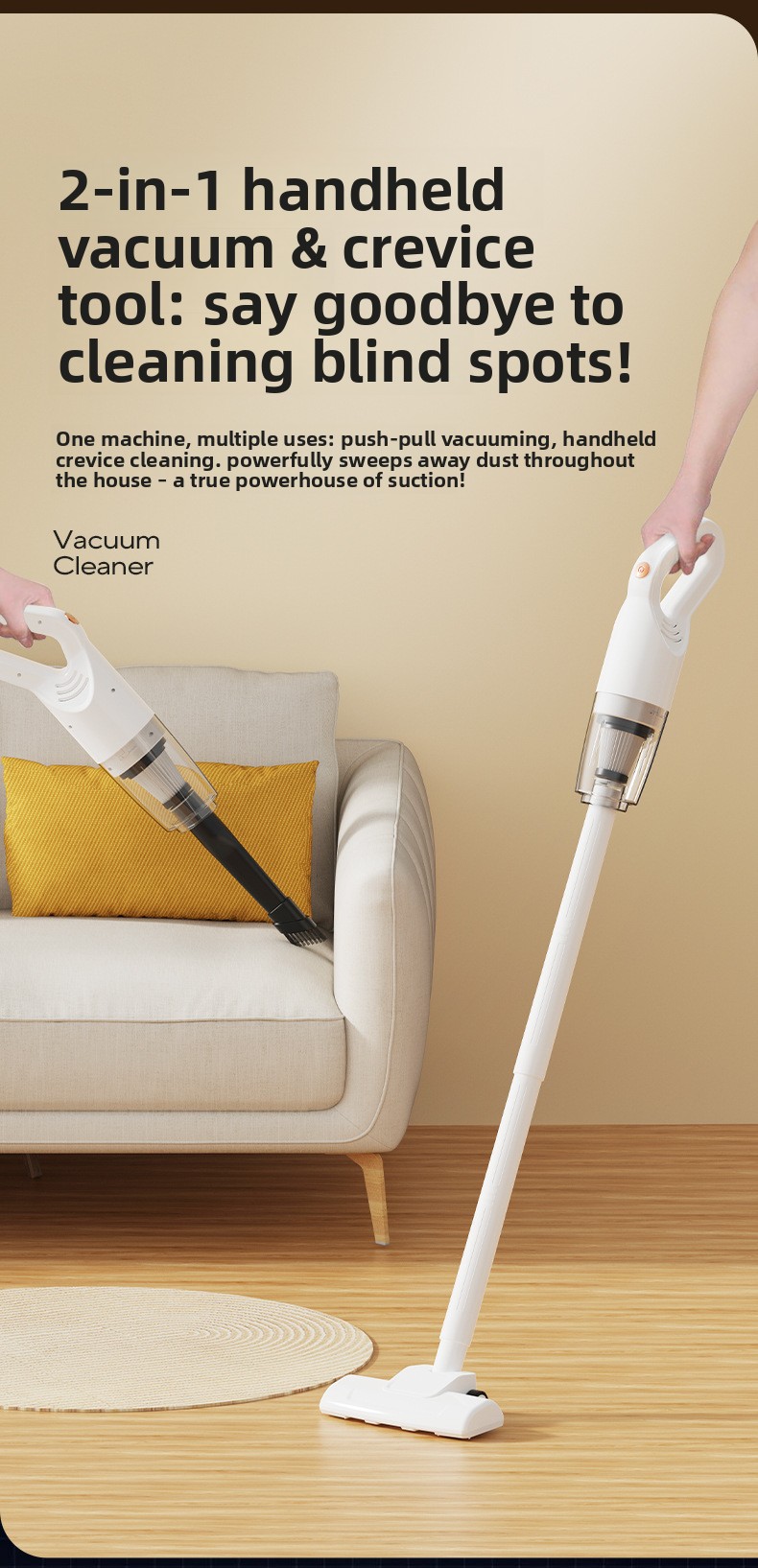 Nuovo aspirapolvere portatile senza fili portatile grande aspirazione multifunzionale per uso domestico piccolo integrato senza fili ricaricabile_voghion.com