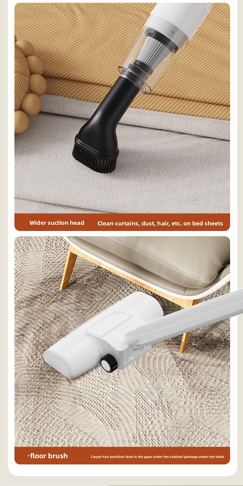 Nuovo aspirapolvere portatile senza fili portatile grande aspirazione multifunzionale per uso domestico piccolo integrato senza fili ricaricabile_voghion.com