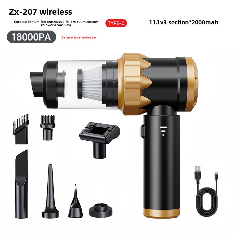 New Car Vacuum Cleaner Household Large Suction Washing And Blowing Dual-purpose Dust Collector Cleaning High-power Dust Collector_voghion.com