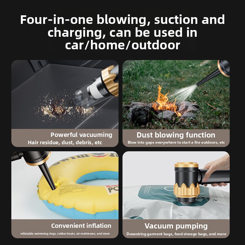 New Car Vacuum Cleaner Household Large Suction Washing And Blowing Dual-purpose Dust Collector Cleaning High-power Dust Collector_voghion.com