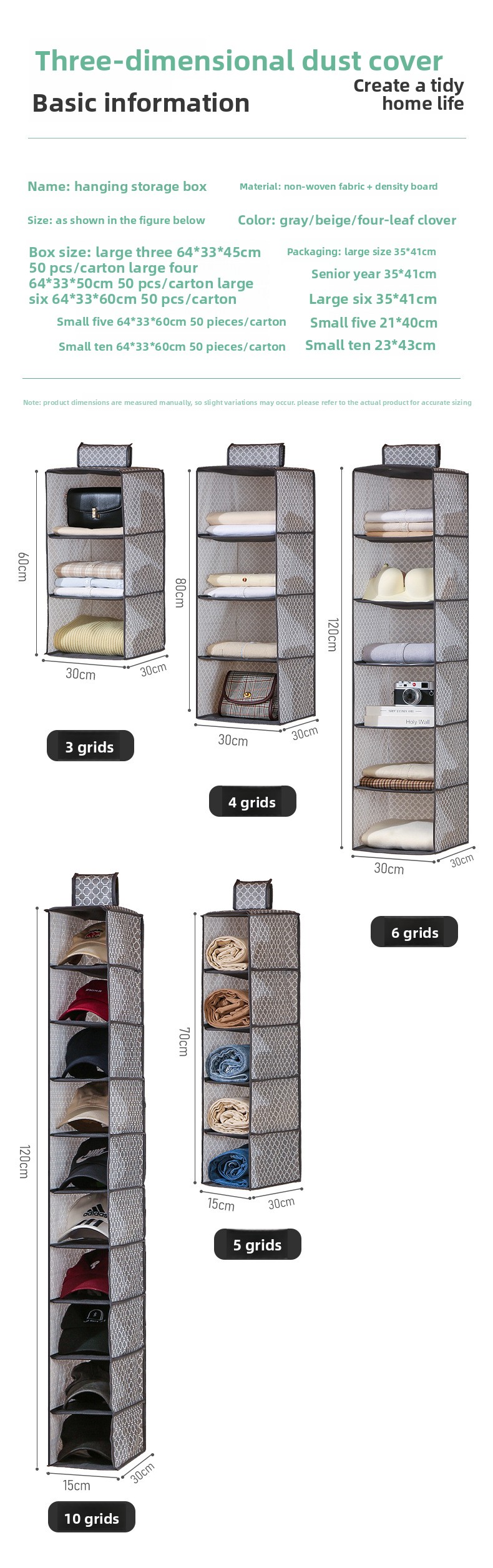 Storage Hanging Bag Household Wardrobe Multi-layer Hanging Clothes Storage Bag Dormitory Foldable Storage Hanging Bag_voghion.com