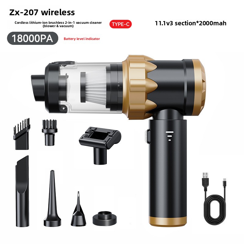 New Car Vacuum Cleaner Household Large Suction Washing And Blowing Dual-purpose Dust Collector Cleaning High-power Dust Collector_voghion.com