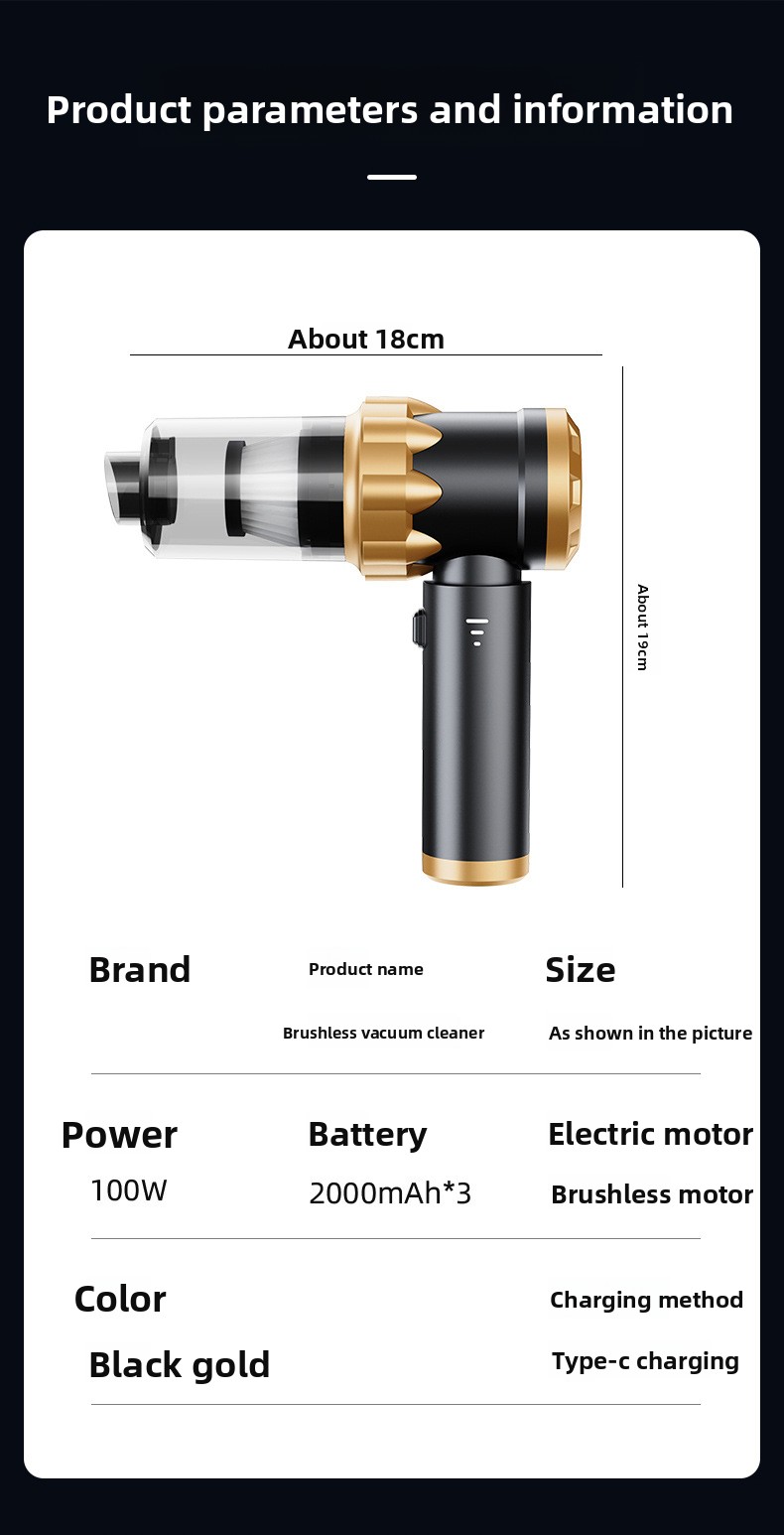 Car And Home Vacuum Cleaner With Powerful Suction And Blower_voghion.com