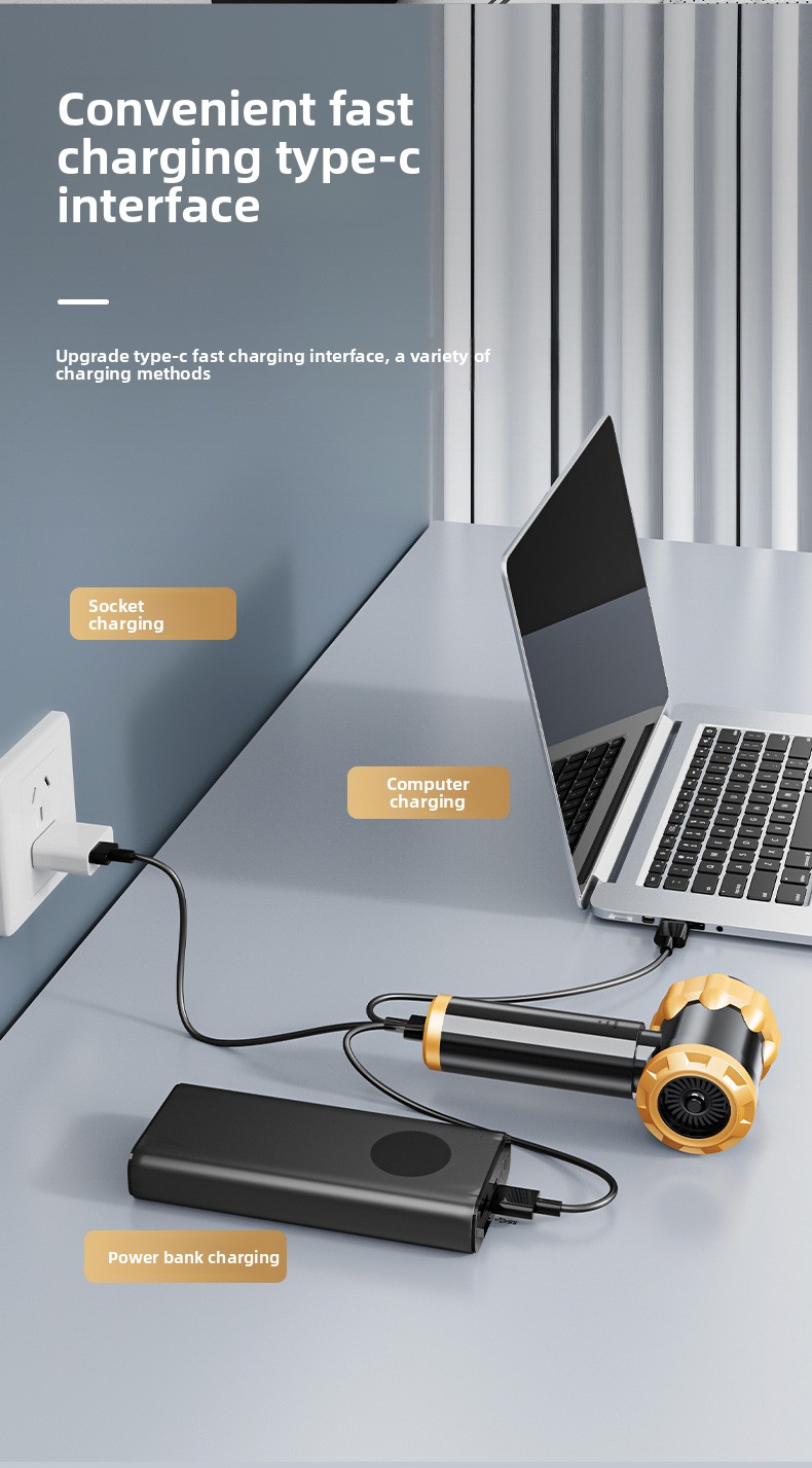 Car And Home Vacuum Cleaner With Powerful Suction And Blower_voghion.com