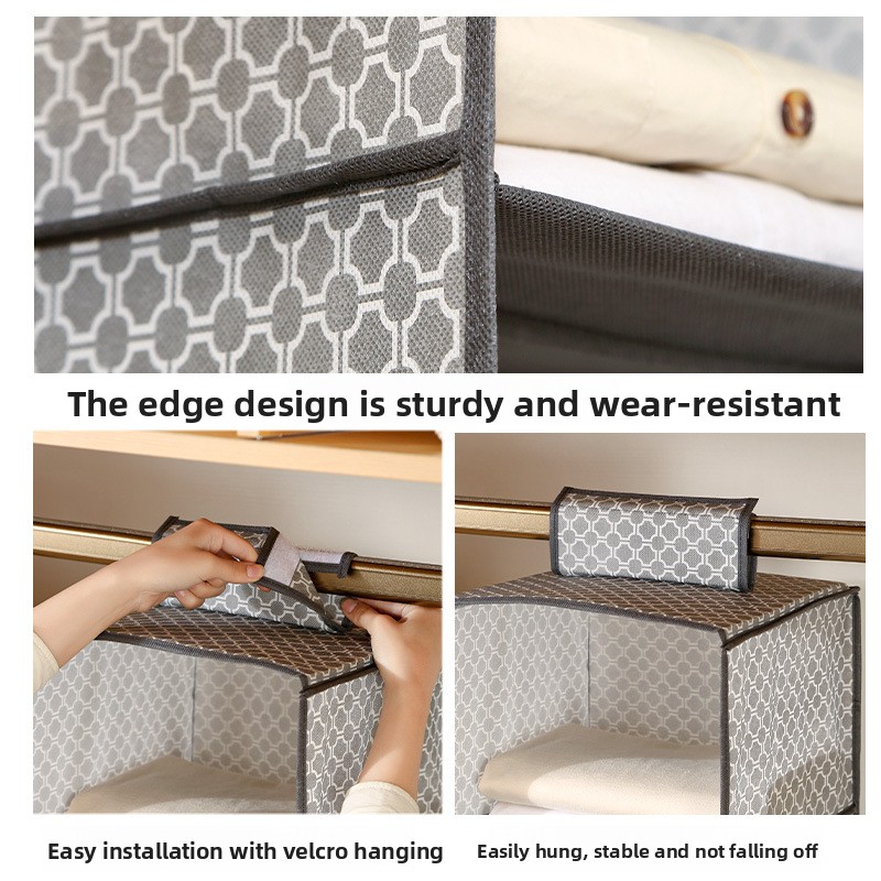 Storage Hanging Bag Household Wardrobe Multi-layer Hanging Clothes Storage Bag Dormitory Foldable Storage Hanging Bag_voghion.com