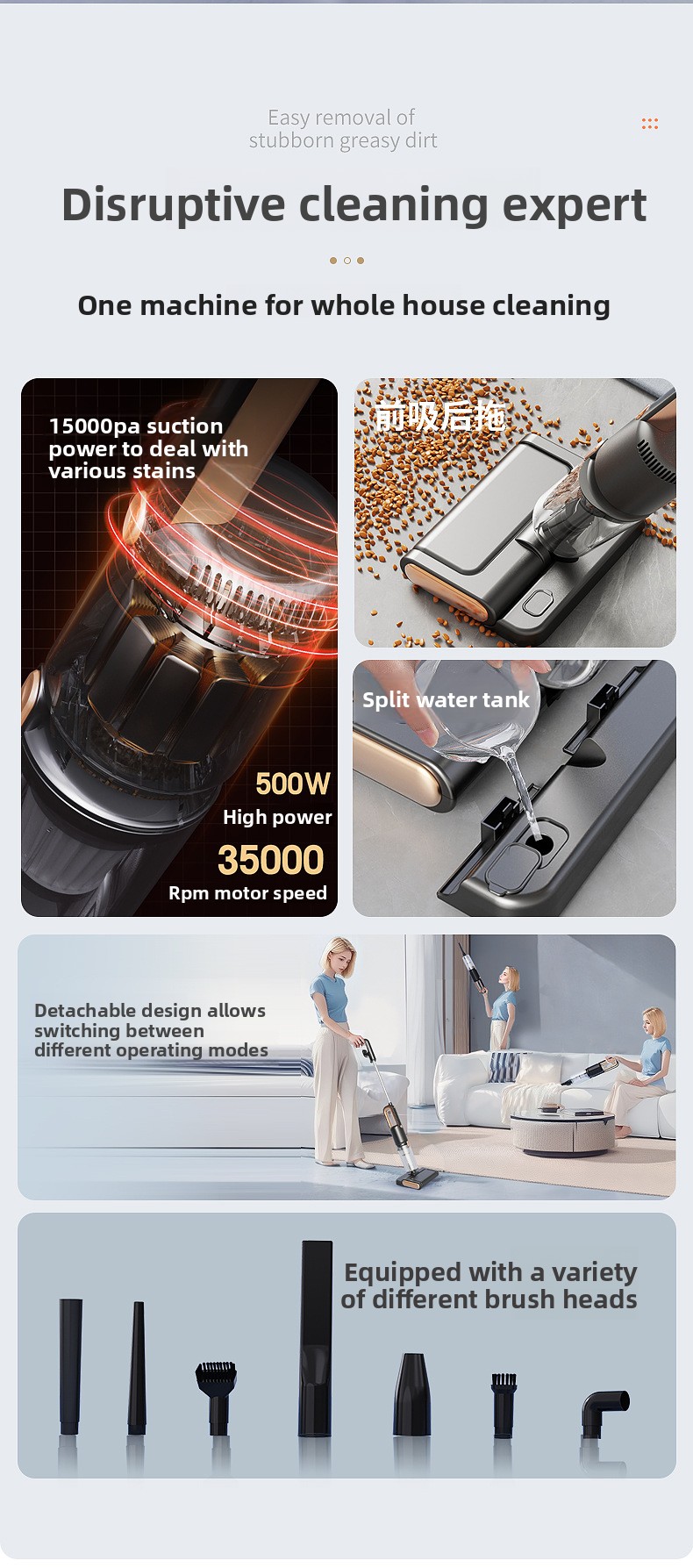 Powerful Handheld Vacuum Cleaner For Deep Cleaning And Dust Removal_voghion.com