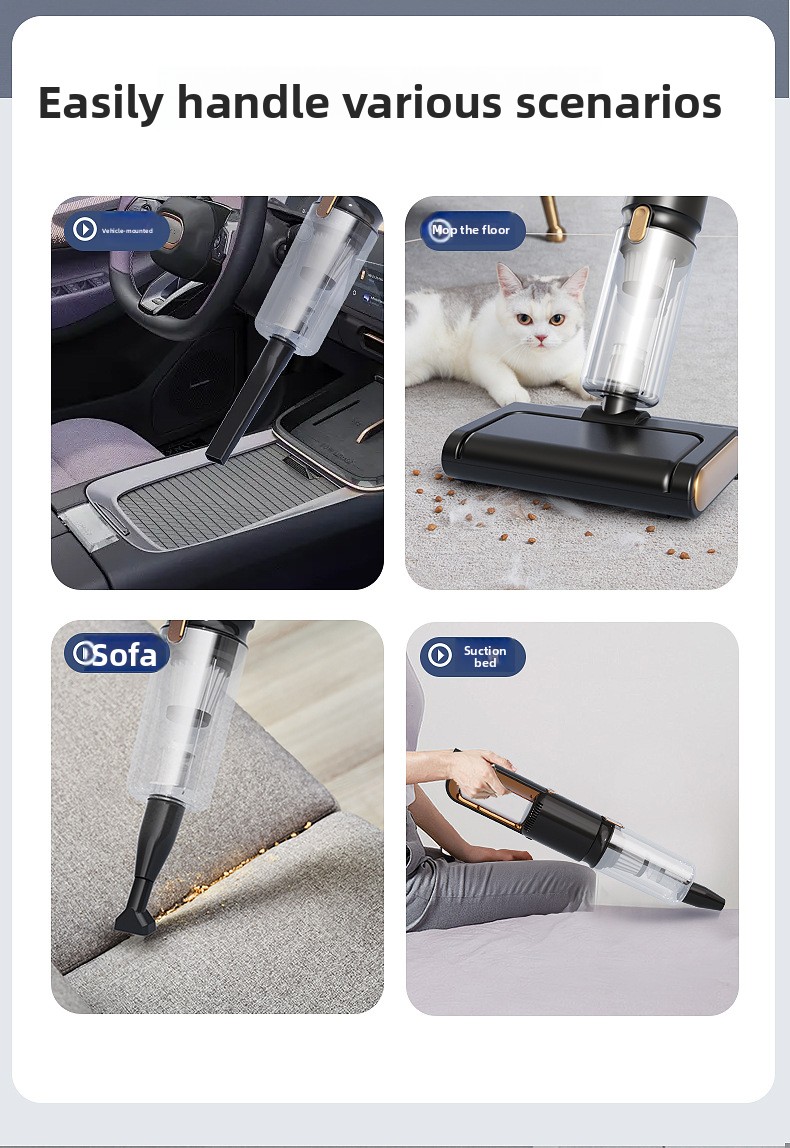 Powerful Handheld Vacuum Cleaner For Deep Cleaning And Dust Removal_voghion.com