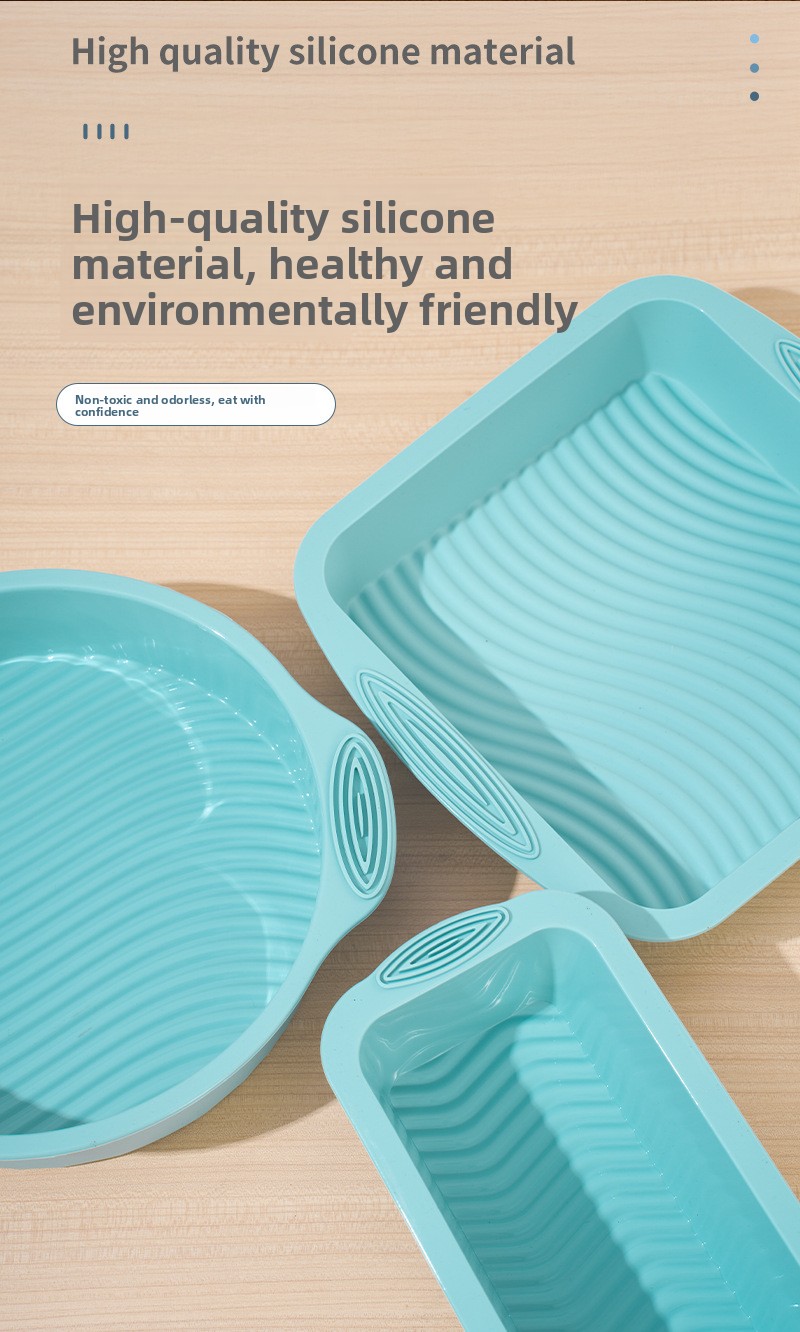 Silicone Cake Mold Non Stick Reusable Baking Tray For Kitchen_voghion.com