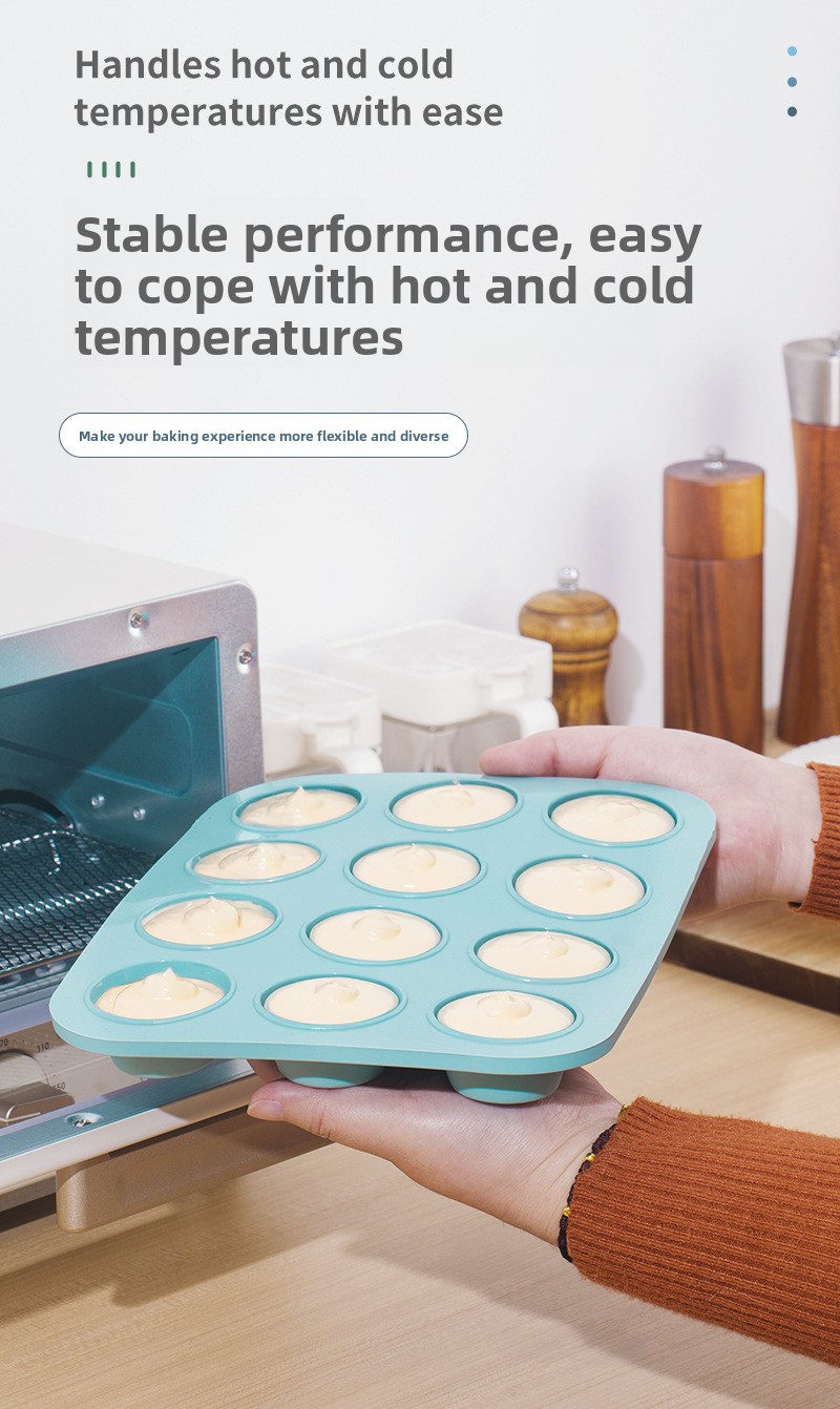 Silicone Cake Mold Non Stick Reusable Baking Tray For Kitchen_voghion.com