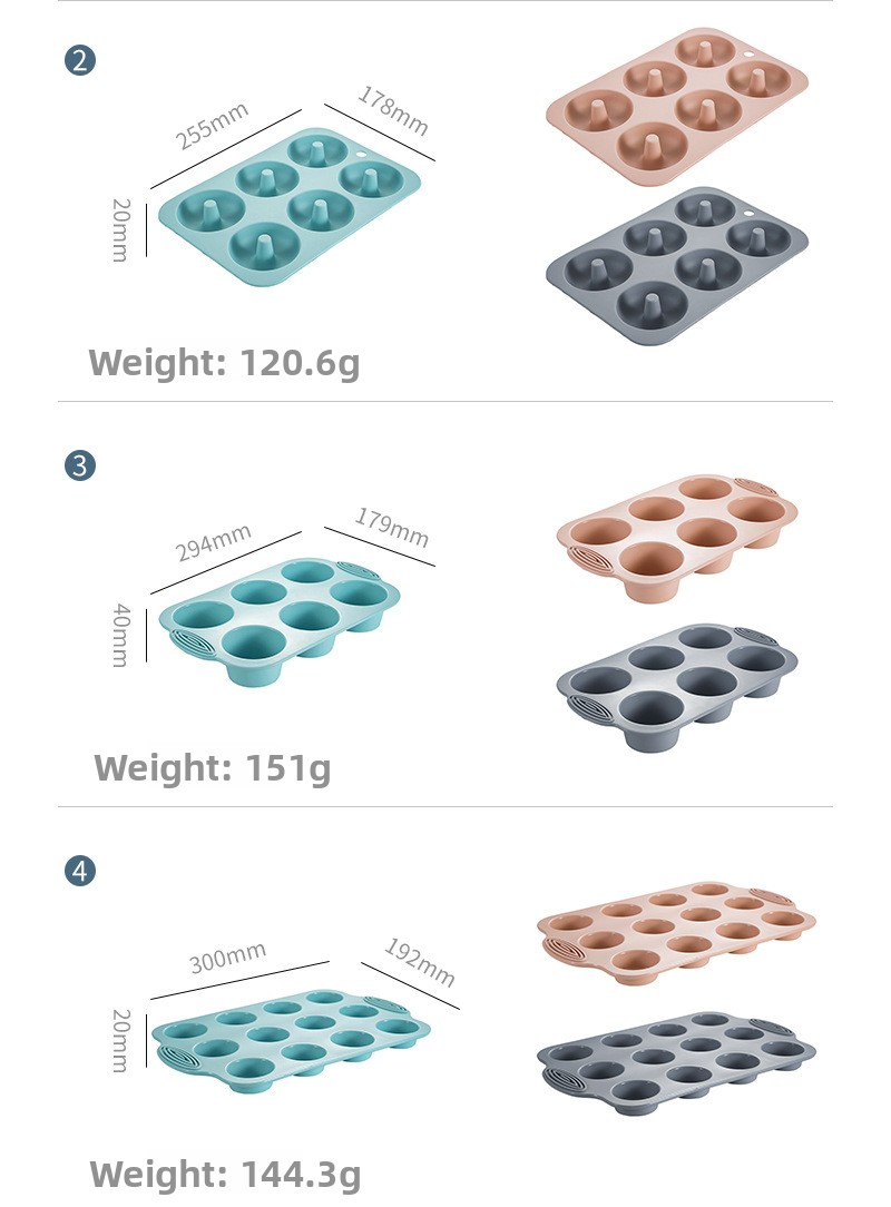 Silicone Cake Mold Non Stick Reusable Baking Tray For Kitchen_voghion.com