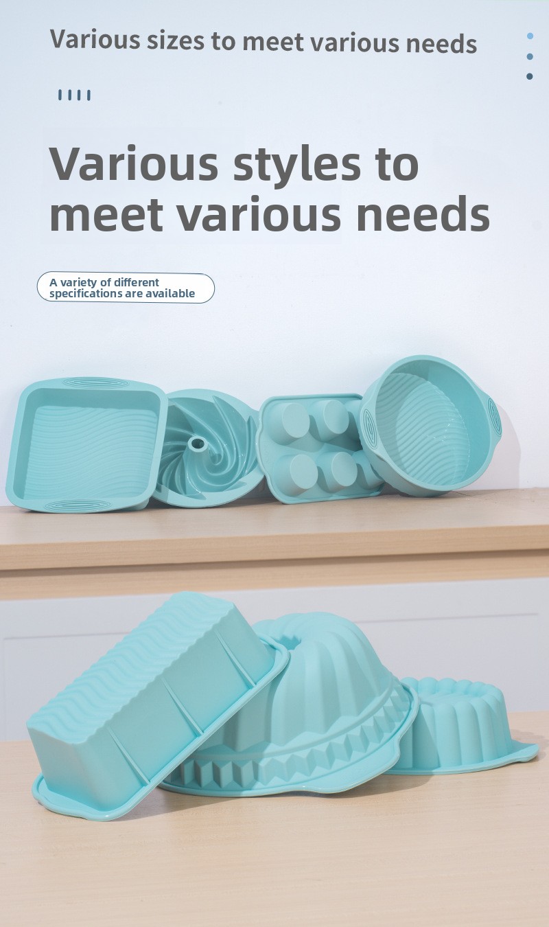 Silicone Cake Mold Non Stick Reusable Baking Tray For Kitchen_voghion.com