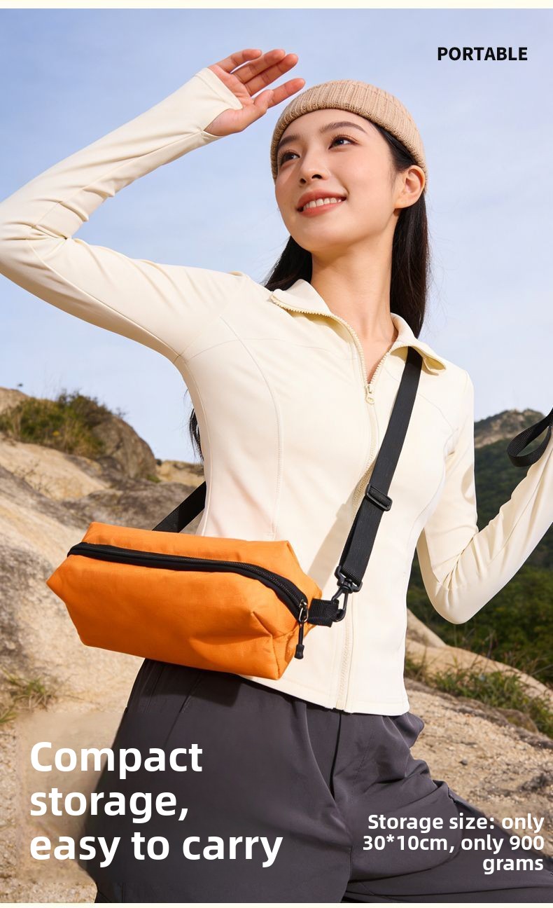 Foldable Camping Stool 360 Degree Swivel Portable Outdoor Seat_voghion.com