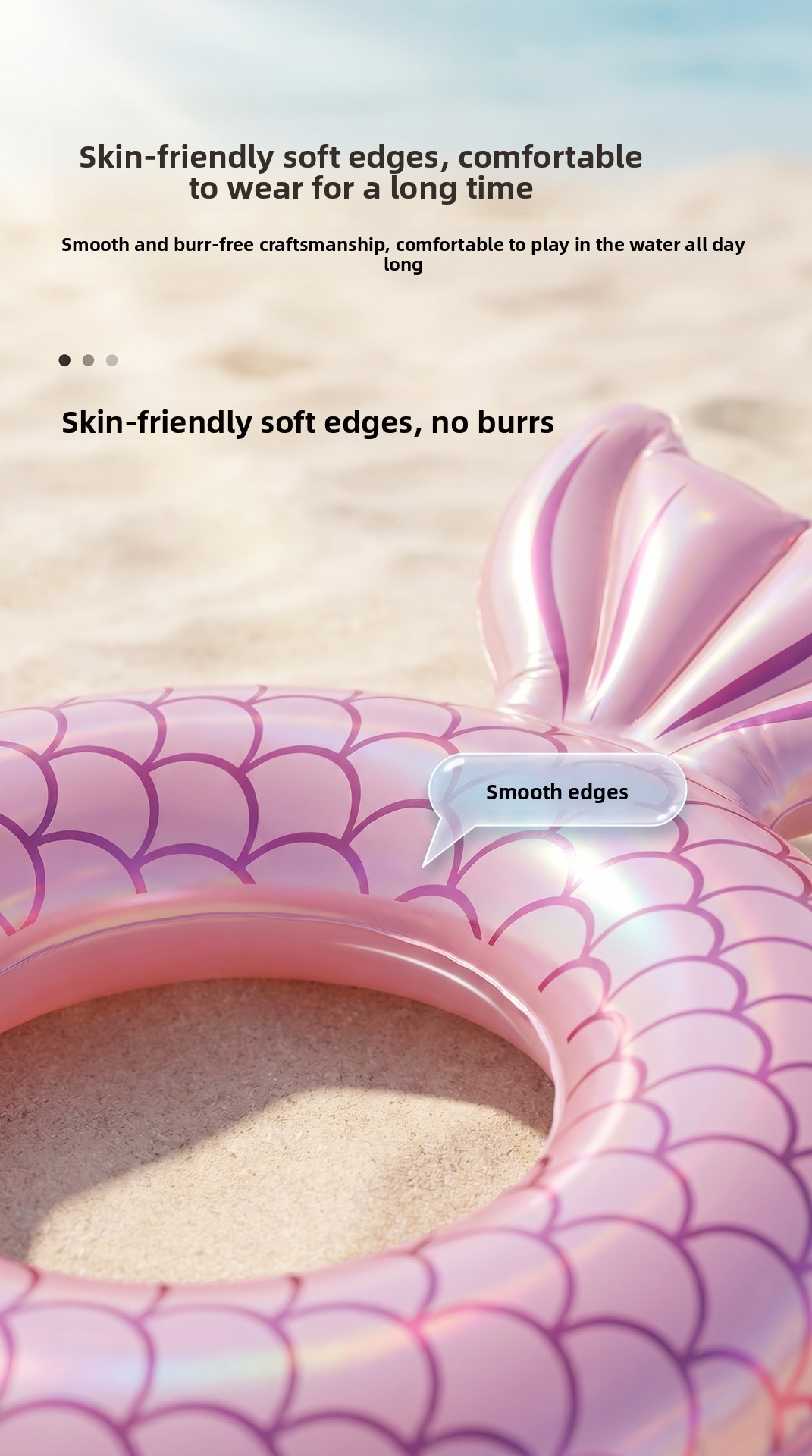 Inflatable Mermaid Swimming Ring For Adults And Children Pool Float_voghion.com