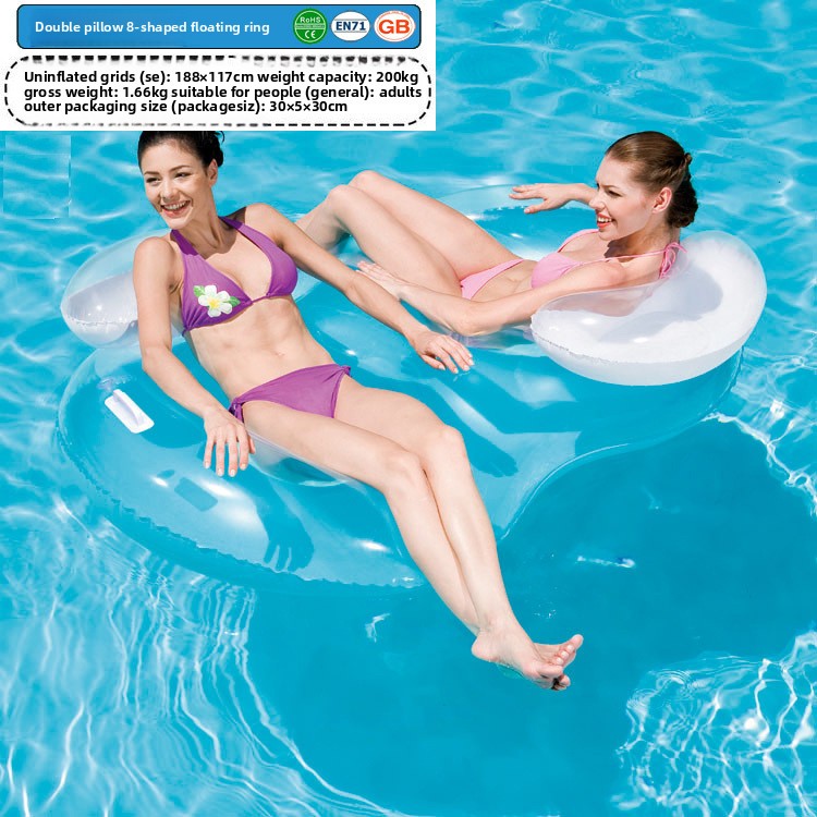 Inflatable Watermelon Swan Double Float Pool Lounger Beach Mat_voghion.com