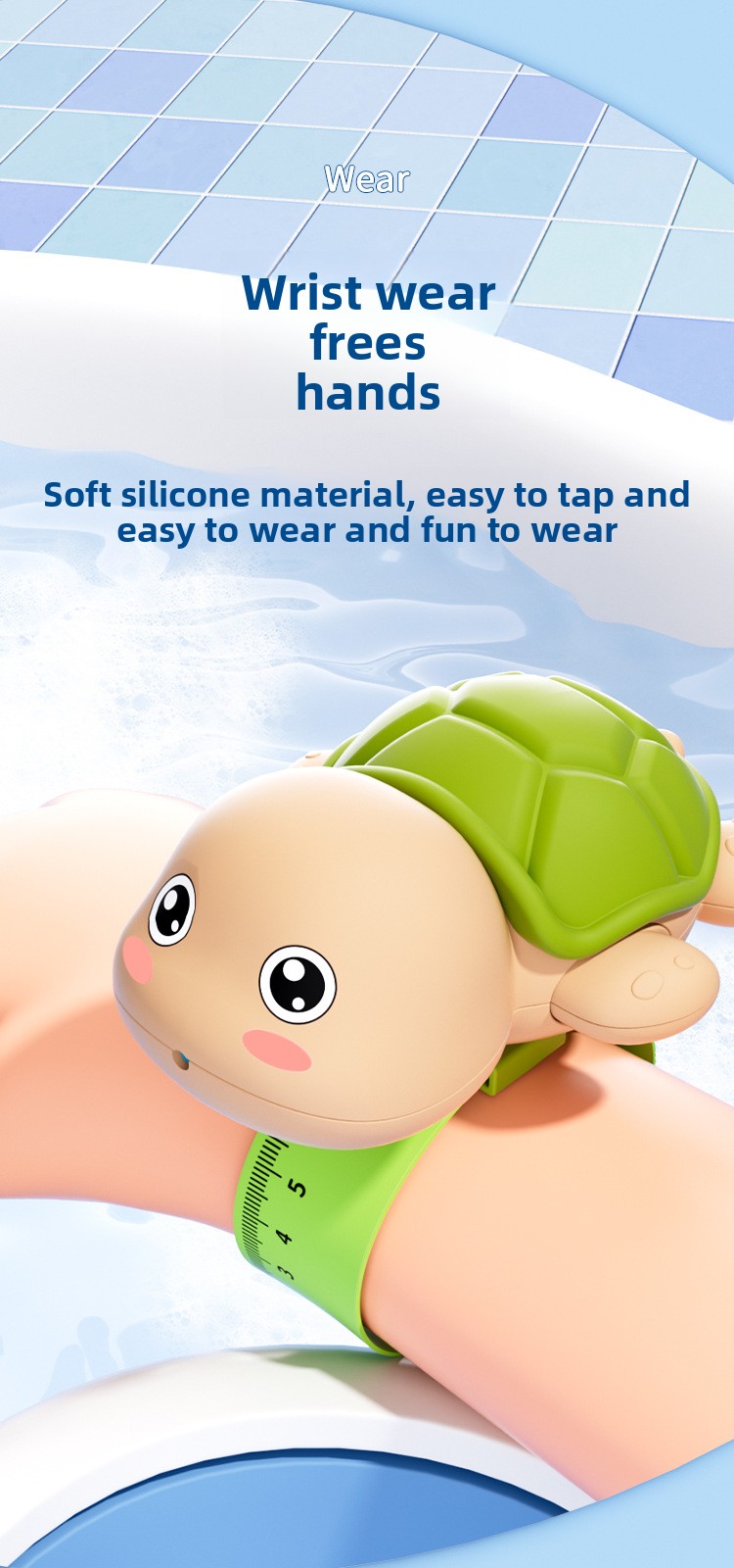 Summer Cartoon Turtle And Dolphin Water Gun Wrist Sprayer_voghion.com