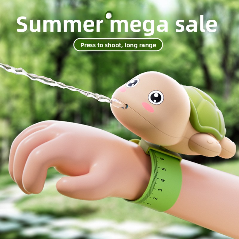 Summer Cartoon Turtle And Dolphin Water Gun, Cute And Fun Children’s Splash Toy, A Handy Wrist-mounted Sprayer For Bath Time._voghion.com