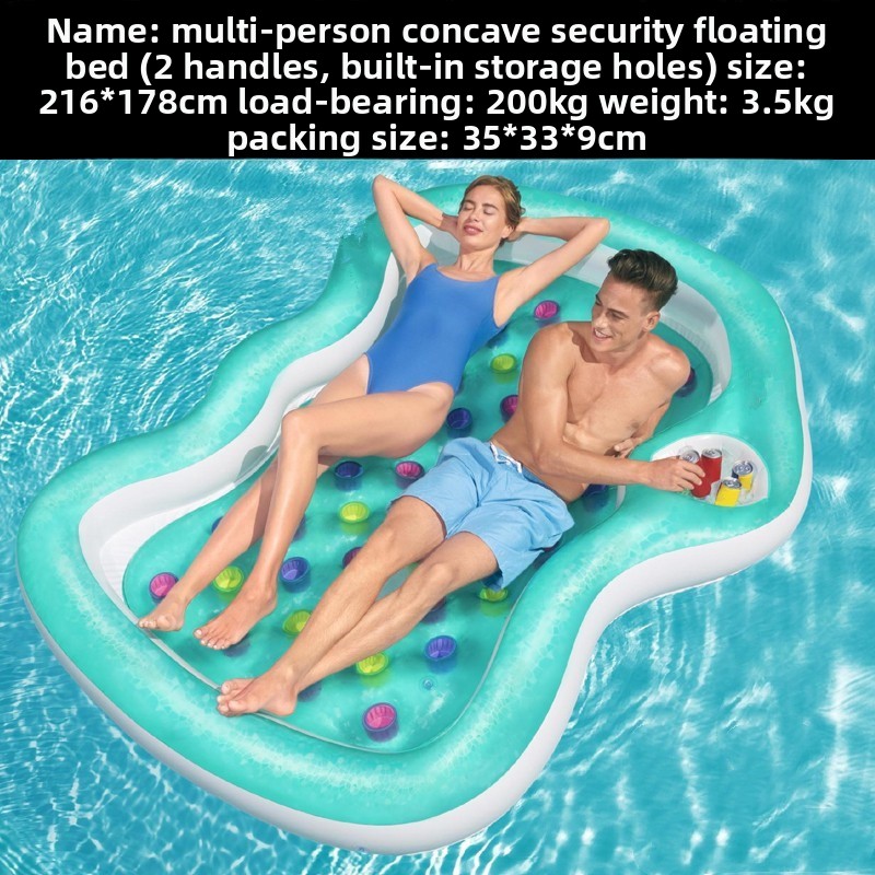 Inflatable Watermelon Swan Double Float Pool Lounger Beach Mat_voghion.com