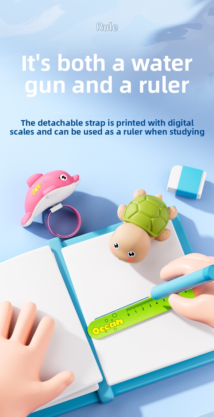 Summer Cartoon Turtle And Dolphin Water Gun Wrist Sprayer_voghion.com