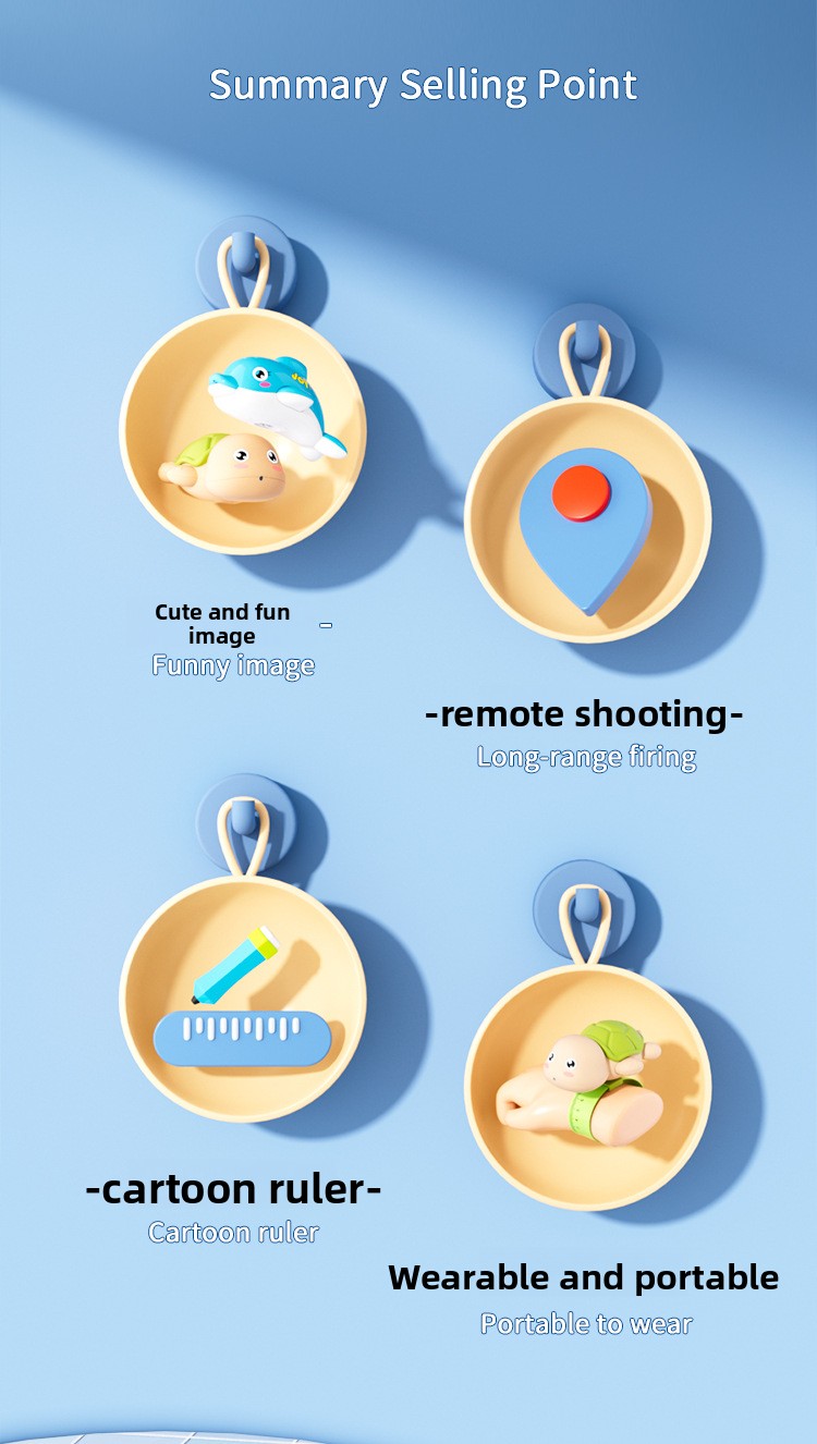 Summer Cartoon Turtle And Dolphin Water Gun Wrist Sprayer_voghion.com