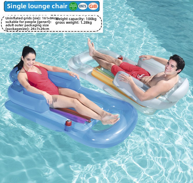 Inflatable Watermelon Swan Double Float Pool Lounger Beach Mat_voghion.com