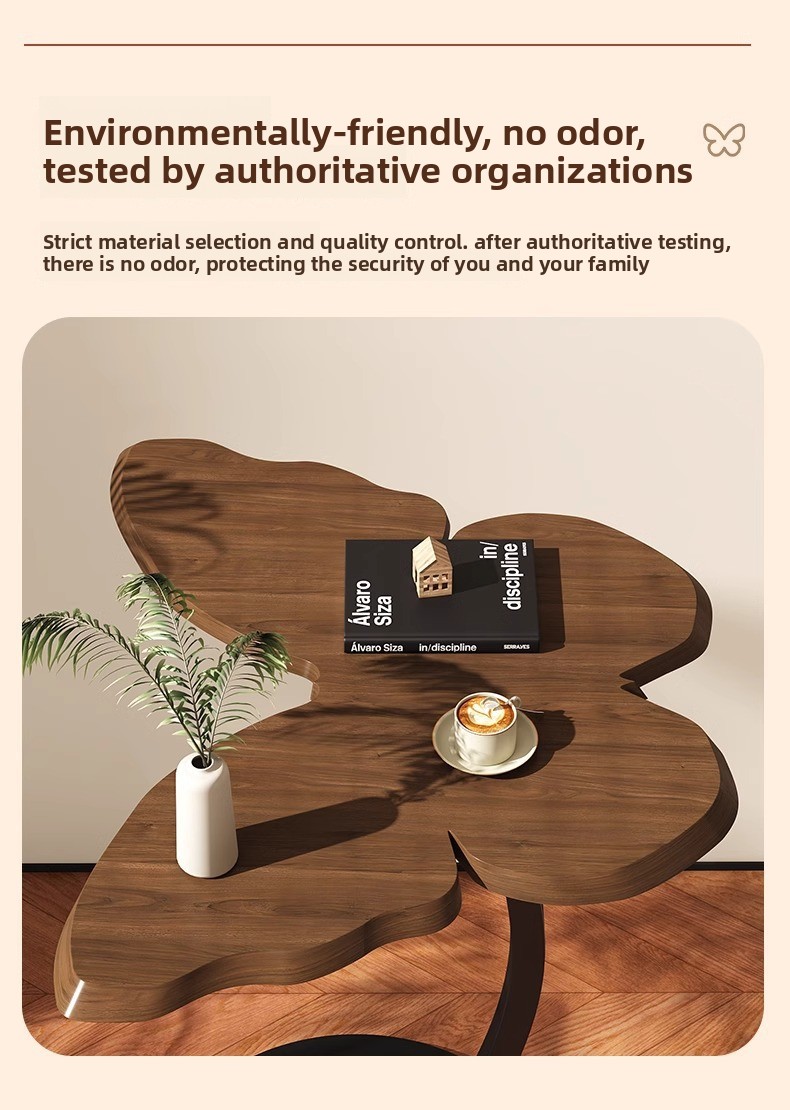 Small Coffee Sofa Movable Minimalist Side Bedside Butterfly Shelf, Balcony Tea Table, Artistic Table_voghion.com