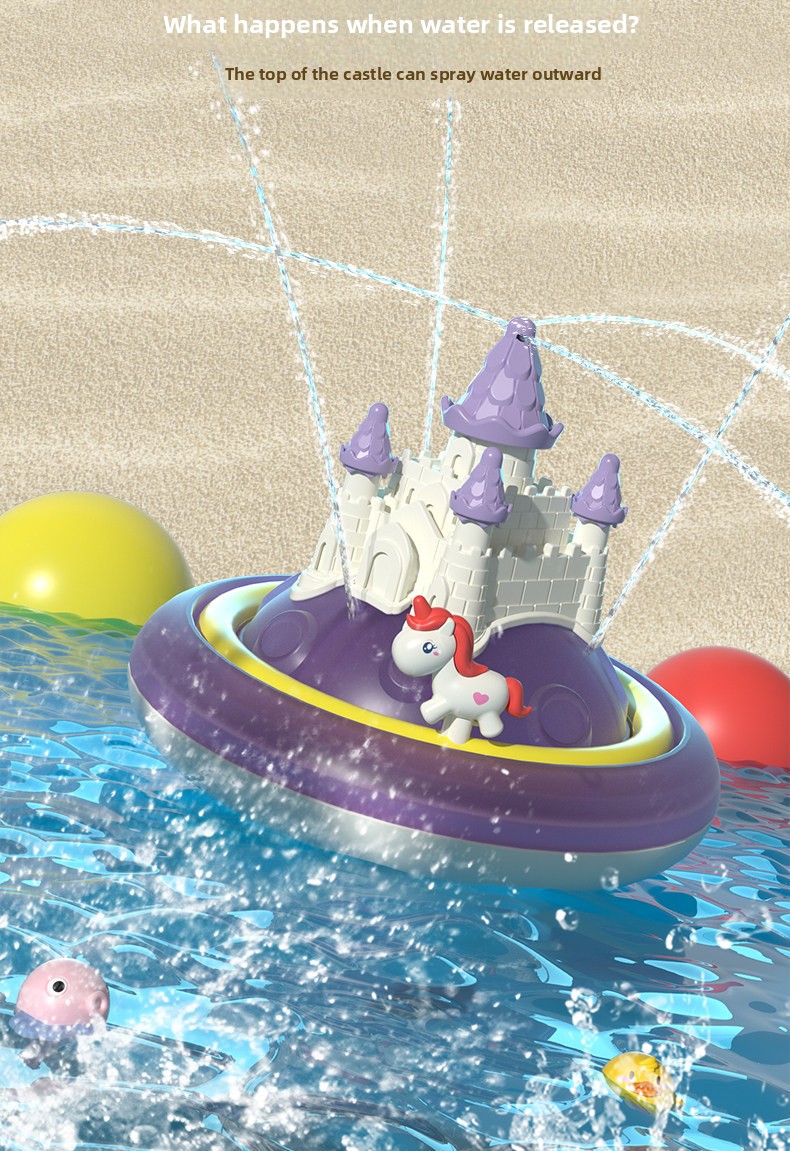Jouet de bain licorne à jet d eau pour bébé et enfant_voghion.com