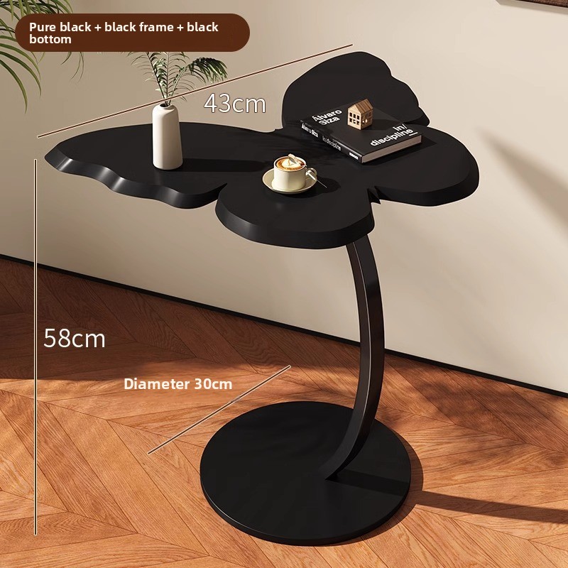 Small Coffee Sofa Movable Minimalist Side Bedside Butterfly Shelf, Balcony Tea Table, Artistic Table_voghion.com