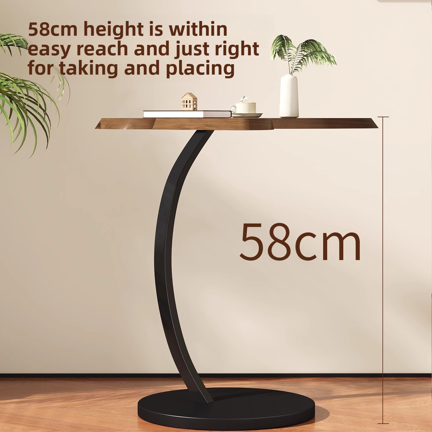 Small Coffee Sofa Movable Minimalist Side Bedside Butterfly Shelf, Balcony Tea Table, Artistic Table_voghion.com