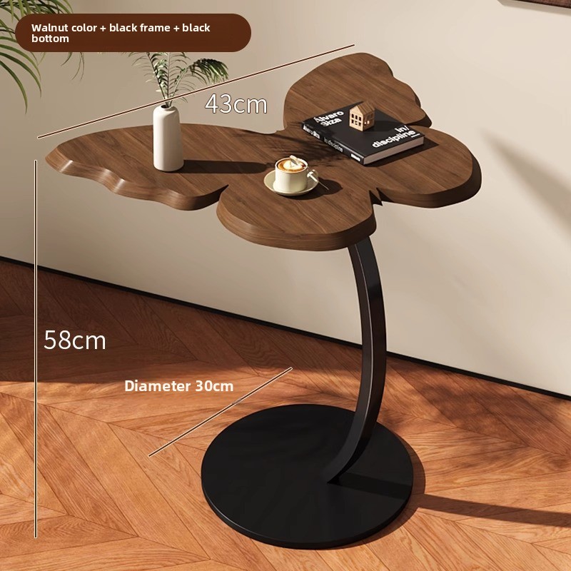 Small Coffee Sofa Movable Minimalist Side Bedside Butterfly Shelf, Balcony Tea Table, Artistic Table_voghion.com