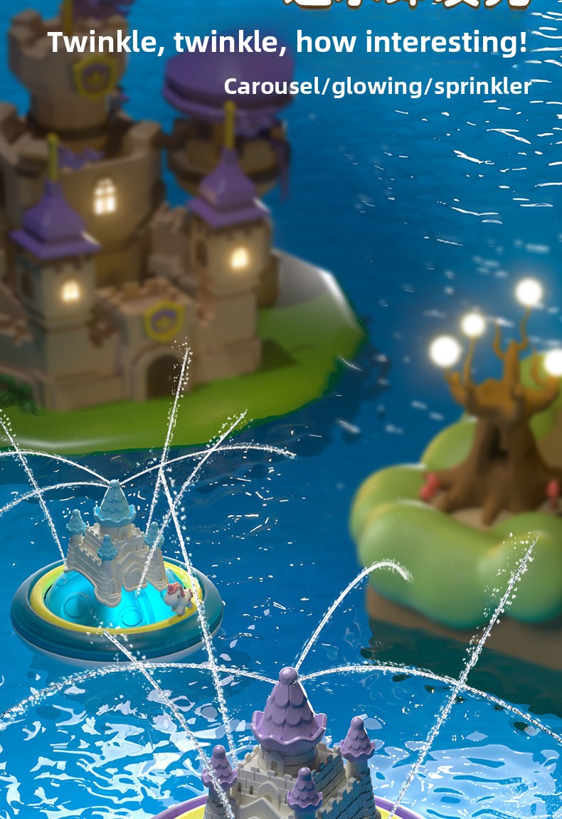 Jouet de bain licorne à jet d eau pour bébé et enfant_voghion.com
