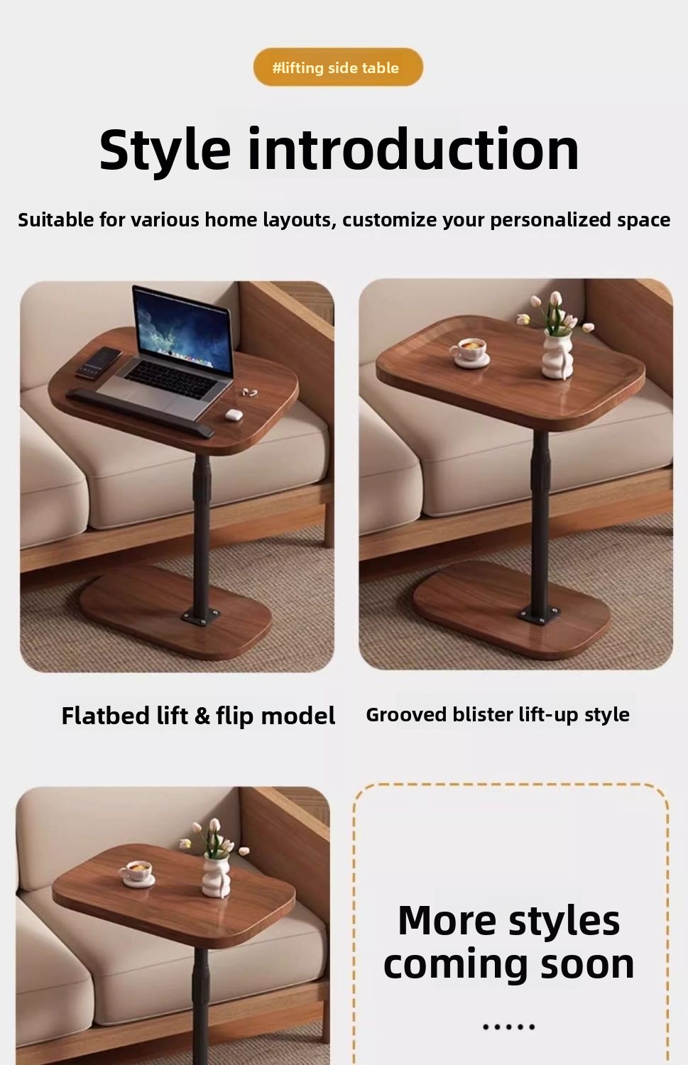 Marble Bedside Table With Lift-top Design For Living Room_voghion.com