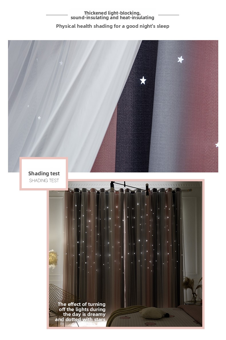 Cortinas opacas morandi con estrellas degradadas doble capa estilo_voghion.com