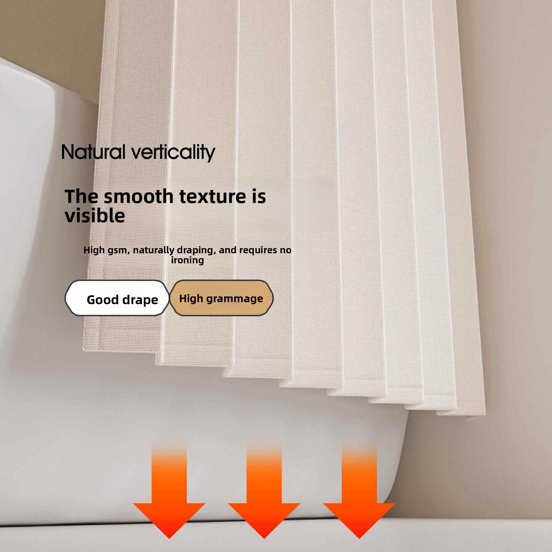 Bathroom Shower Curtain, Wet‑dry Separation, Foldable Bath Curtain, No‑drilling Magnetic‑suction Invisible Waterproof Fabric For Shower Rooms._voghion.com