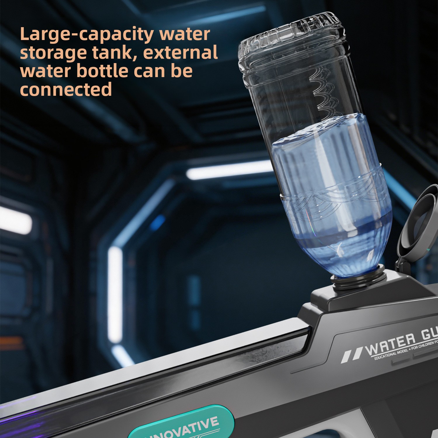 Electric Pulse Water Gun Automatic Large Capacity Toy For Summer_voghion.com