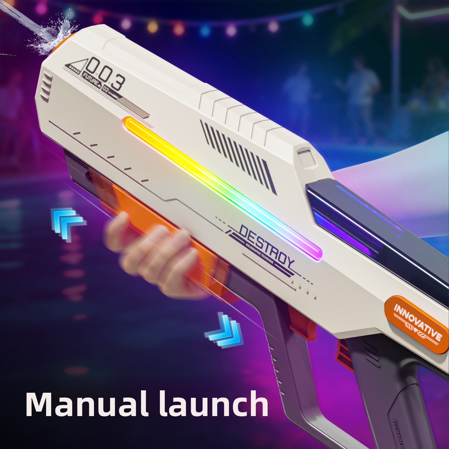 Electric Pulse Water Gun Automatic Large Capacity Toy For Summer_voghion.com