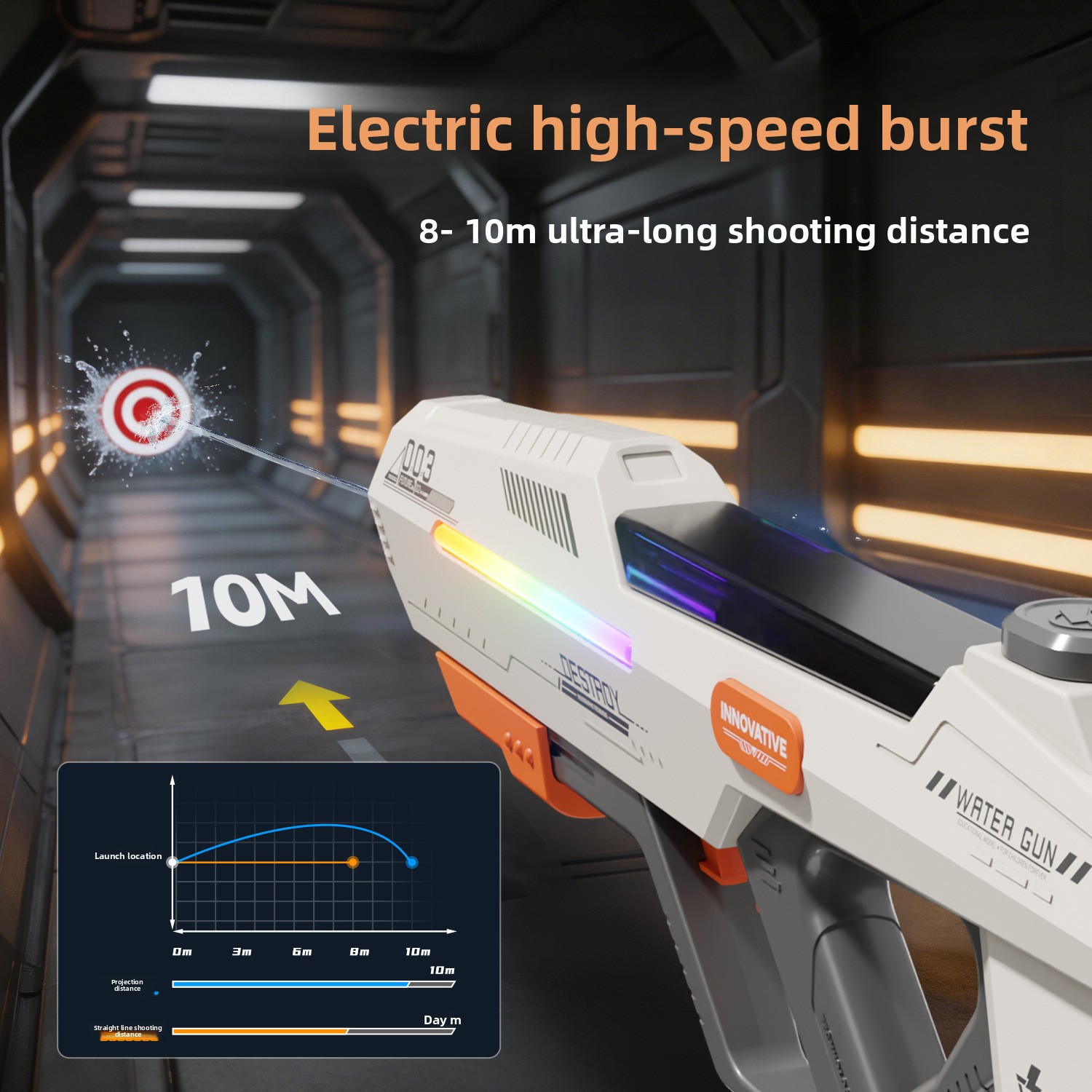 Electric Pulse Water Gun Automatic Large Capacity Toy For Summer_voghion.com