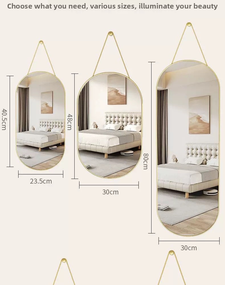 Specchio a parete rotondo per decorazione camera e cabina_voghion.com
