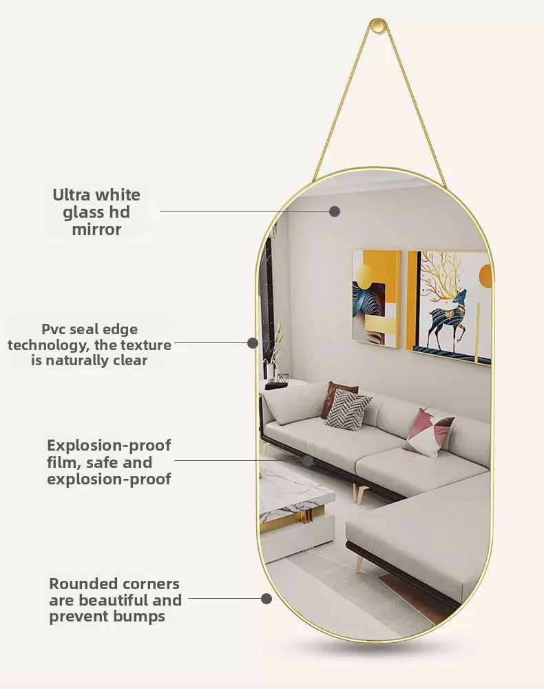 Specchio a parete rotondo per decorazione camera e cabina_voghion.com