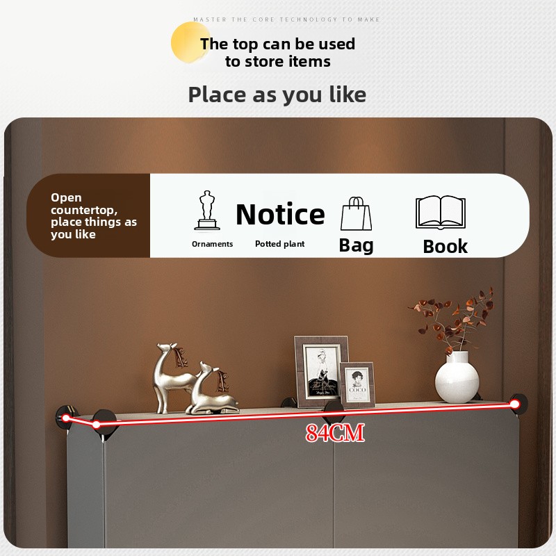 Mobiletto ultra sottile per l'ingresso di casa, mobiletto a muro salvaspazio per l'ingresso, scarpiera piccola, stretta e semplice_voghion.com