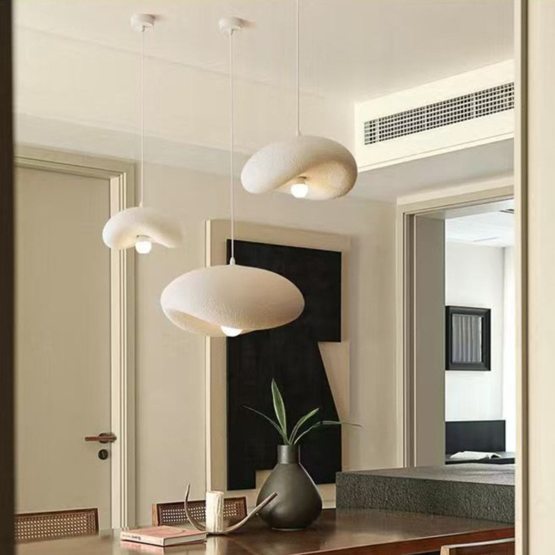 Cloud-shaped Pendant Lamp, Japanese-style Dining Room, Loft, French Cream‑toned,Personality Bar Counter, Living Room, Wabi‑sabi Style Guesthouse_voghion.com